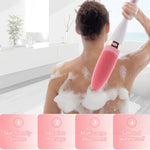 Brosse de massage électrique en silicone étanche à vibration domestique CNaier AE-8381 pour bain corporel