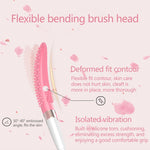 Brosse de massage électrique en silicone étanche à vibration domestique CNaier AE-8381 pour bain corporel