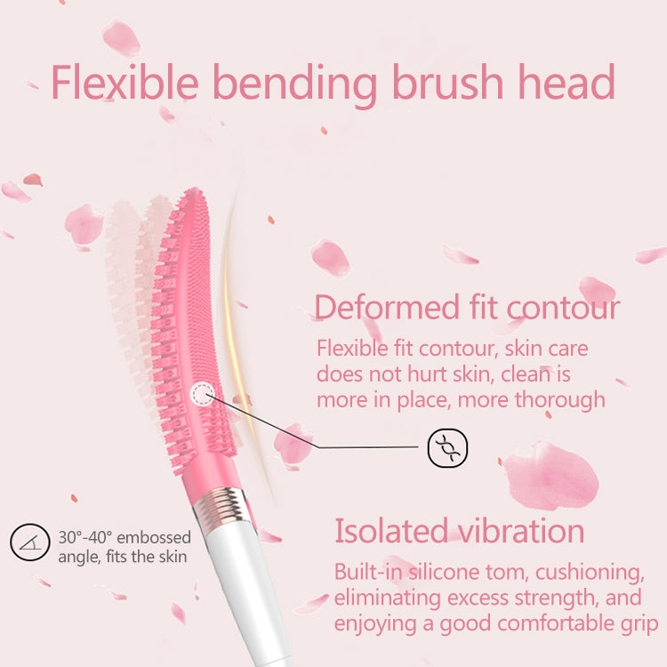 Brosse de massage électrique en silicone étanche à vibration domestique CNaier AE-8381 pour bain corporel