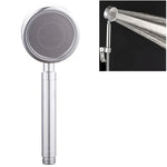 Douchette à main haute pression en aluminium spatial forme ronde économiseur d'eau accessoires de salle de bain, taille : 23 x 8,2 x 2cm, BT-209 (argent)