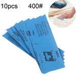 10pcs Papier de Verre à Polir Sec et Humide Grain 400, Taille : 23 x 9cm, Grain 400