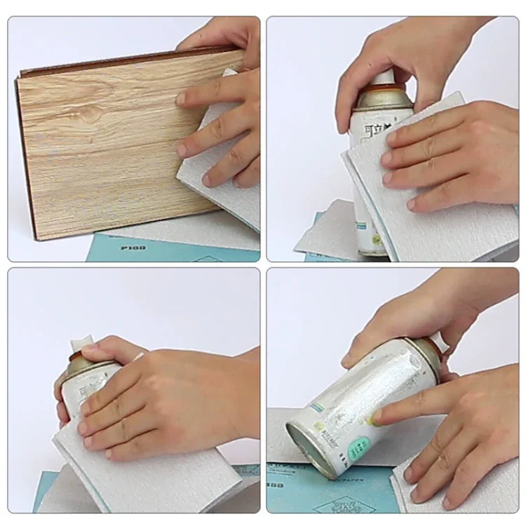 10pcs Papier de Verre à Polir Sec et Humide Grain 400, Taille : 23 x 9cm, Grain 400