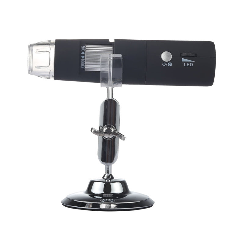 Loupe 50X~1000X avec capteur d'image HD 1920x1080P microscope numérique USB WiFi avec 8 LED et support professionnel