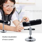 Loupe 50X~1000X avec capteur d'image HD 1920x1080P microscope numérique USB WiFi avec 8 LED et support professionnel