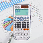OSALO OS-991ES PLUS 10+2 Digits Multi-functional Student Function Scientific Calculator Solar Energy Dual Power Calculator, OS-991ES