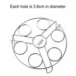 Panier à vapeur pour œufs et légumes, trépied de cuisson à la vapeur pour autocuiseur Instant Pot, diamètre : 17,5 cm, hauteur : 8 cm, diamètre : 17,5 cm, hauteur : 8 cm