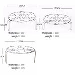 Panier à vapeur pour œufs et légumes, trépied de cuisson à la vapeur pour autocuiseur Instant Pot, diamètre : 17,5 cm, hauteur : 8 cm, diamètre : 17,5 cm, hauteur : 8 cm