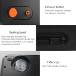 Machine d'emballage sous vide alimentaire domestique et commerciale, scelleuse plastique, prise EU, Alimentaire prise EU (Noir), Alimentaire prise EU (Blanc)