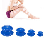 4 Tasses / Ensemble De Soins De Santé Corps Massage Ventouse Thérapie Anti Cellulite Ventouses En Silicone