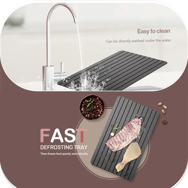 Plateau de décongélation rapide pour ustensiles de cuisine, décongélation d'aliments surgelés sans électricité, taille : 11,6 x 8 pouces, moyenne 3mm