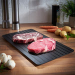 Plateau de décongélation rapide pour ustensiles de cuisine, décongélation d'aliments surgelés sans électricité, taille : 11,6 x 8 pouces, moyenne 3mm