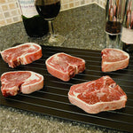 Plateau de décongélation rapide pour ustensiles de cuisine, décongélation d'aliments surgelés sans électricité, taille : 11,6 x 8 pouces, moyenne 3mm