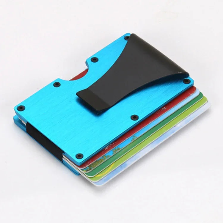 Portefeuille mince avec pince à billets et porte-cartes, couleur aléatoire, X-11