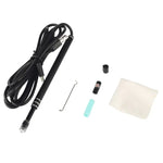 i96 Endoscope Auriculaire USB 3 en 1, Caméra d'Inspection HD 0.3MP, Cuillère Visuelle pour Téléphones Android OTG, PC et MacBook, Câble de 1,85 m, Noir 3 en 1 0.3MP