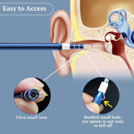 i95 Endoscope USB 3 en 1 pour oreilles, caméra d'inspection HD 0.3MP, curette visuelle pour téléphones OTG Android, PC et MacBook, câble de 1,75 m, 3 en 1 blanc 0.3MP