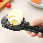 Ustensile de cuisine multifonctionnel portable pour couper les aliments, les fruits, les légumes, les œufs, les champignons, les kiwis, les tomates, les citrons, les fraises, en acier inoxydable, coupe-œufs 3