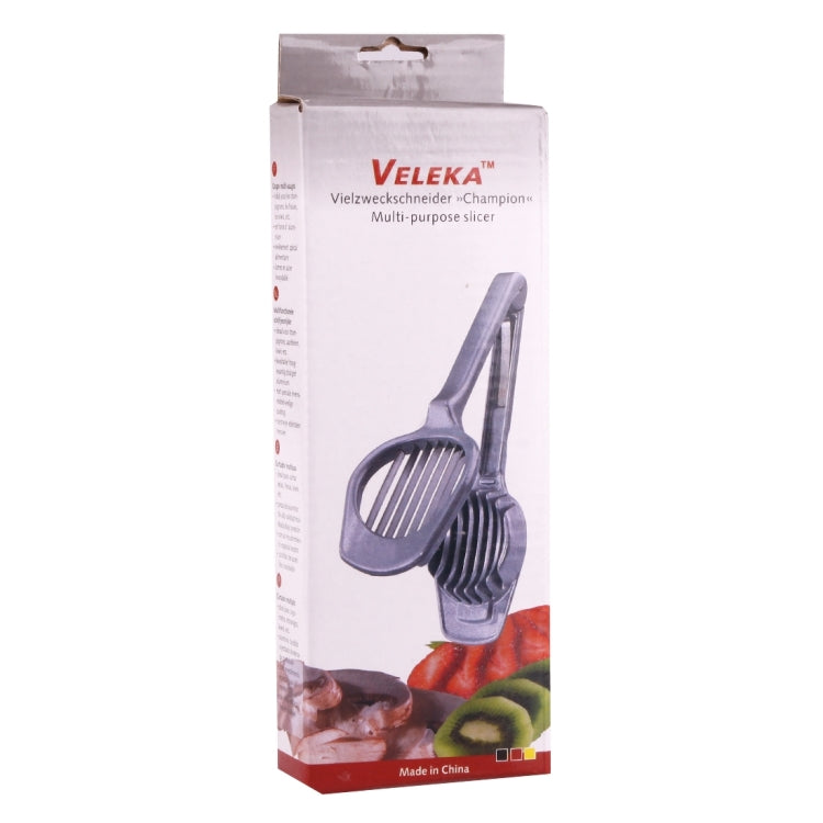 Ustensile de cuisine multifonctionnel portable pour couper les aliments, les fruits, les légumes, les œufs, les champignons, les kiwis, les tomates, les citrons, les fraises, en acier inoxydable, coupe-œufs 3