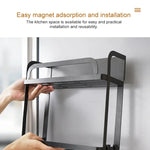 Support de rangement magnétique double couche pour réfrigérateur de cuisine, Double couche