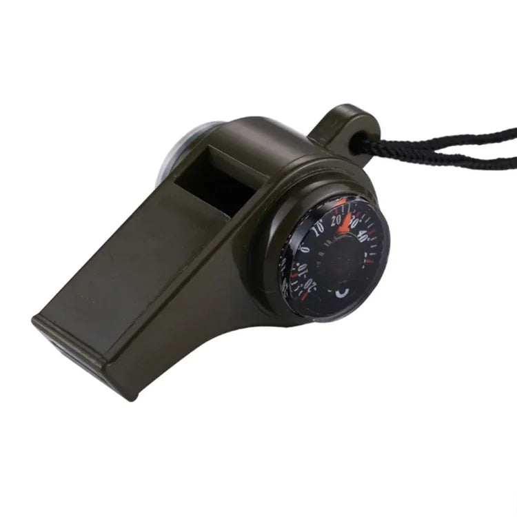 Sifflet de sauvetage multifonction portable 3 en 1, boussole, thermomètre, H3-1