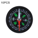 10 pièces boussole en plastique 40mm pour guidage de randonnée, camping et sports de plein air, couleur livrée aléatoirement, 40mm