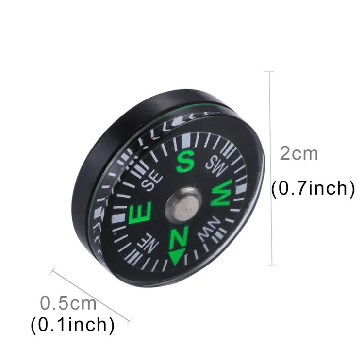 20 PCS Boussole en plastique 20mm pour sport de plein air, camping, randonnée, guide de navigation, livraison couleur aléatoire, 20mm