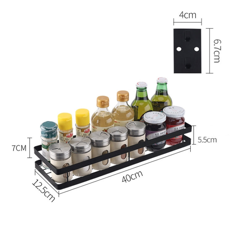 Étagère de cuisine murale en acier inoxydable, support à épices suspendu, support à épices