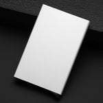 Porte-cartes de visite en acier inoxydable anti-magnétique PU, étui pour cartes de crédit, Taille : 10*6.2*0.8cm