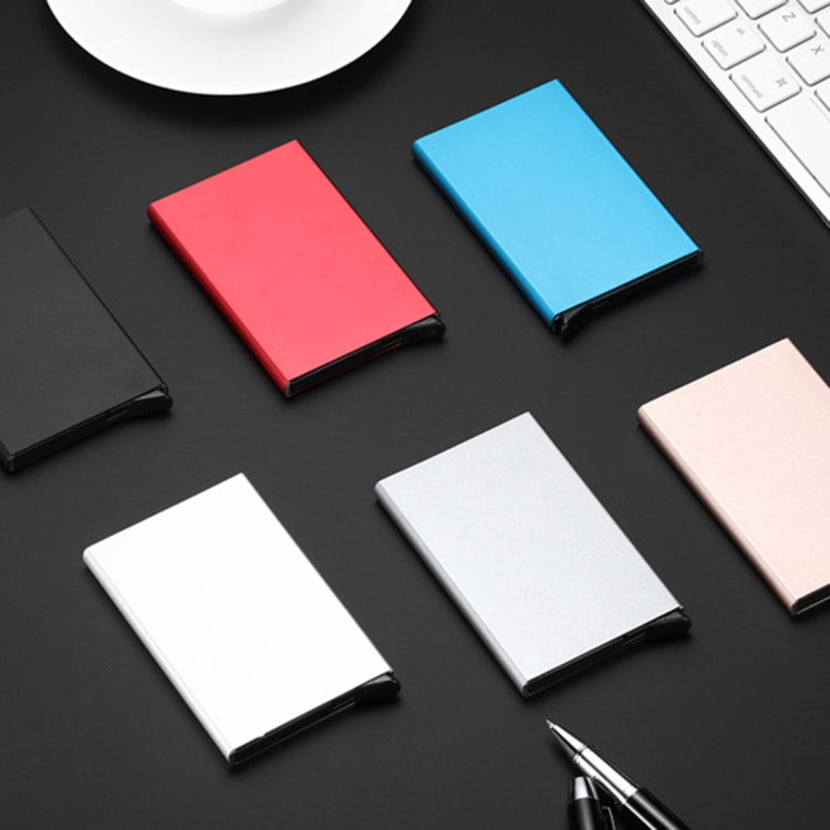 Porte-cartes de visite en acier inoxydable anti-magnétique PU, étui pour cartes de crédit, Taille : 10*6.2*0.8cm