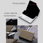 Porte-cartes de visite portefeuille texture os d'oracle porte-cartes de crédit porte-carte d'identité, couleur aléatoire, texture os d'oracle