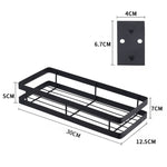 Support de rangement mural sans poinçon pour assaisonnements de cuisine, 30 cm