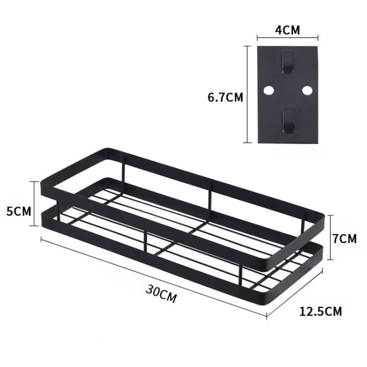 Support de rangement mural sans poinçon pour assaisonnements de cuisine, 30 cm