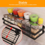 Support de rangement mural sans poinçon pour assaisonnements de cuisine, 30 cm