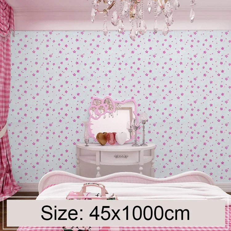 Papier peint autocollant décoratif créatif en brique de pierre fleur de cerisier poudre 3D, chambre, salon, mur, rouleau de papier peint étanche, taille : 45 x 1000cm, fleur de cerisier poudre