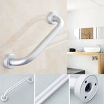 Accoudoir de salle de bain en aluminium sans obstacle et sécurisé de 30 cm, 30 cm