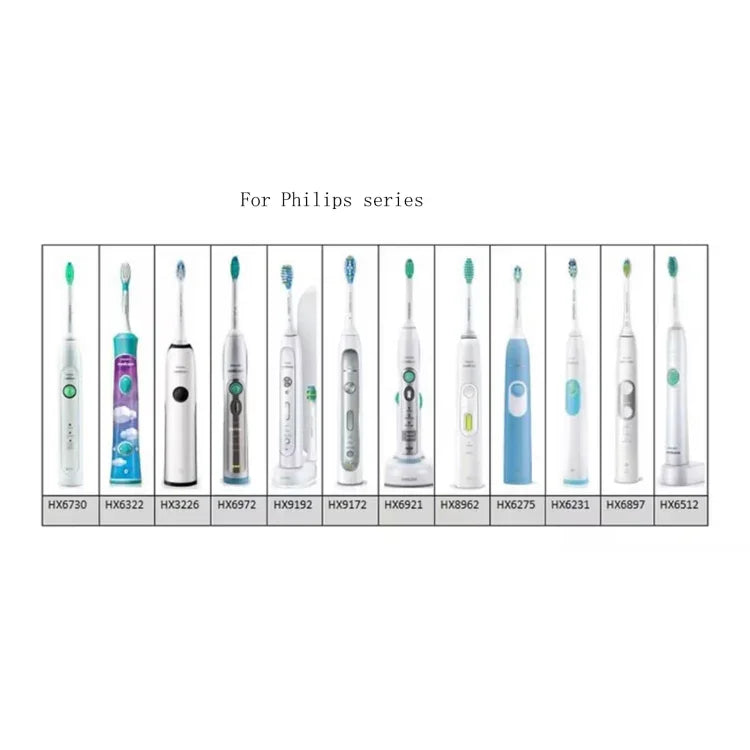 4 têtes de brosse de rechange pour brosse à dents électrique Philips