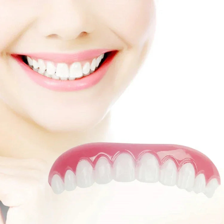 Appareil dentaire de blanchiment en silicone, simulation de dents, ajustement confortable, outils de beauté pour prothèses dentaires incurvées, longueur : 7 cm