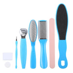 8 en 1 Kit de Pédicure Râpe à Pieds Élimine Callosités Peau Morte Coupe-cuticules Outil de Soin des Pieds, 8 en 1