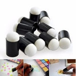 10 PCS éponges à peindre au doigt mousse colorante pour bouts des doigts, éponges à peindre au doigt