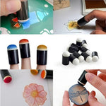 10 PCS éponges à peindre au doigt mousse colorante pour bouts des doigts, éponges à peindre au doigt