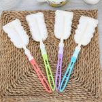 10 brosses de nettoyage amovibles en éponge pour tasses / bouteilles de lait / tasses à café / verres, taille: 25.5x6cm, couleur aléatoire, brosse à tasses