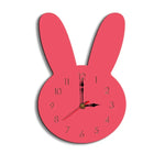 Horloge murale décorative créative pour salon motif lapin