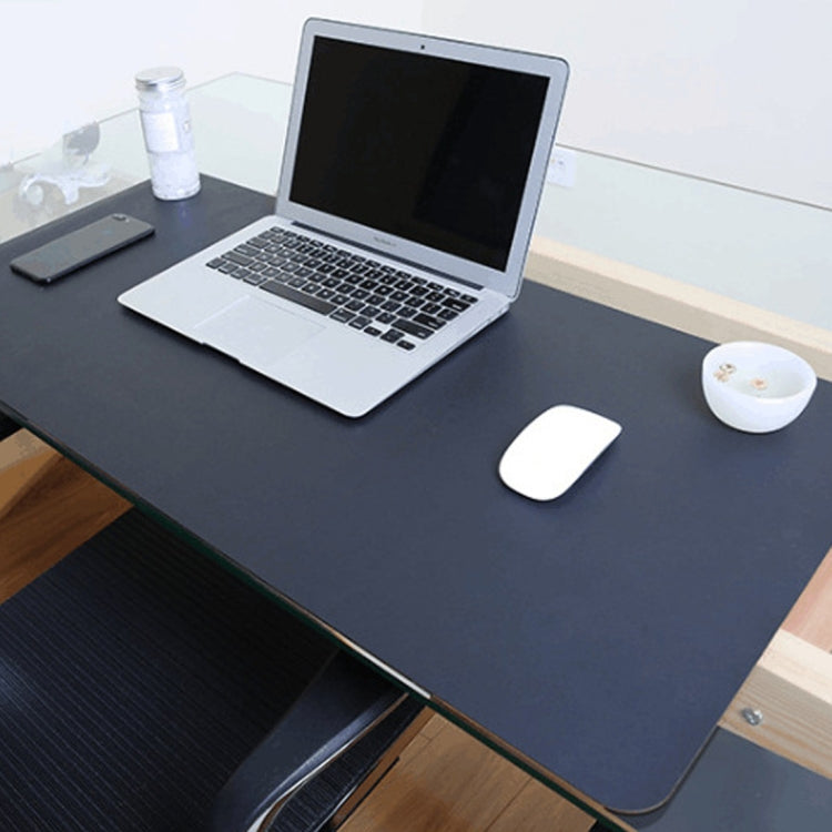 Tapis de souris double face multifonction en cuir PU pour bureau tapis clavier tapis de table tapis de bureau ordinateur, taille : 80 x 40cm