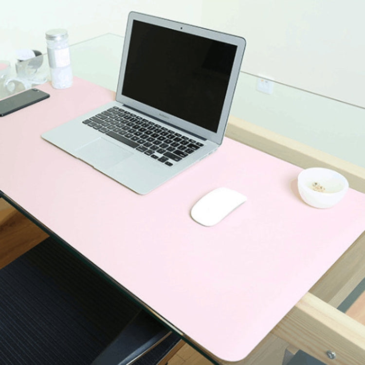 Tapis de souris double face multifonction en cuir PU pour bureau tapis clavier tapis de table tapis de bureau ordinateur, taille : 80 x 40cm