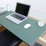 Tapis de souris double face multifonction en cuir PU pour bureau tapis clavier tapis de table tapis de bureau ordinateur, taille : 80 x 40cm