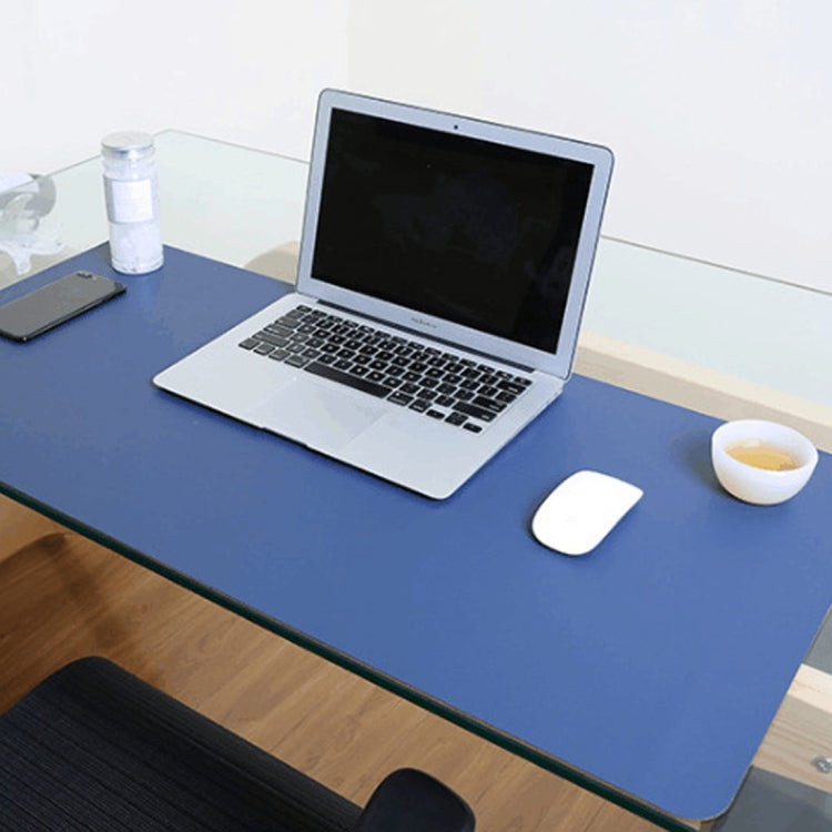 Tapis de souris double face multifonction en cuir PU pour bureau tapis clavier tapis de table tapis de bureau ordinateur, taille : 80 x 40cm