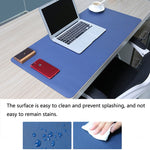 Multifunction Business Double Sided PU Leather Mouse Pad Keyboard Pad Table Mat Computer Desk Mat, Size: 90 x 45cm, Size: 90 x 45cm(Black Red), Size: 90 x 45cm, Size: 90 x 45cm(Green + Silver), Size: 90 x 45cm(Blue + Yellow), Size: 90 x 45cm(Silver Grey)