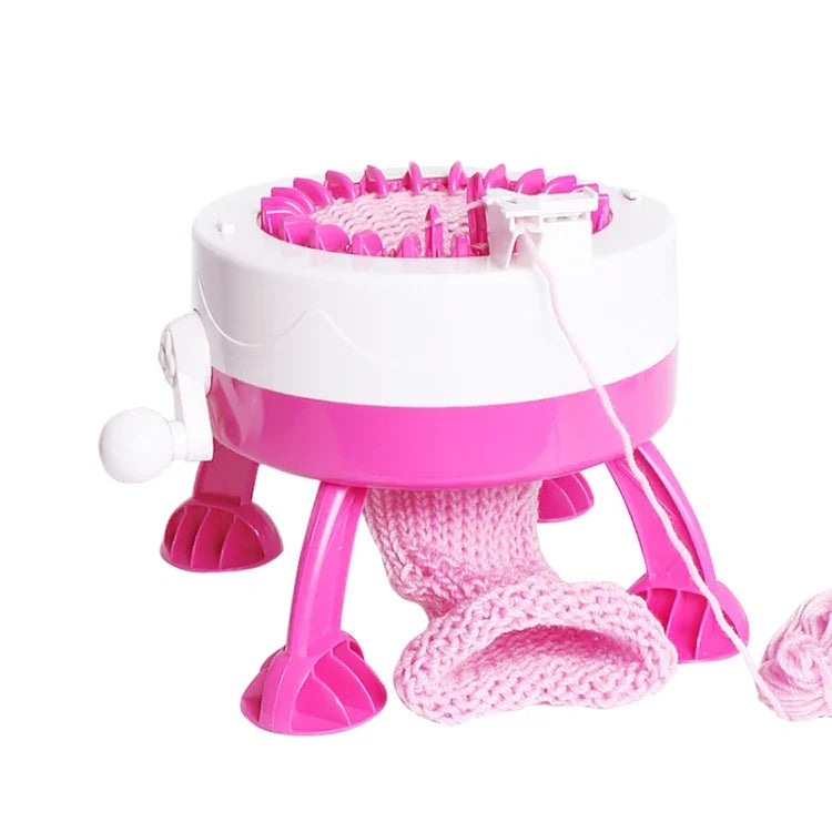 Machine à tricoter pour enfants DIY avec 40 aiguilles, jouet de tricot pour enfants