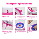 Machine à tricoter pour enfants DIY avec 40 aiguilles, jouet de tricot pour enfants