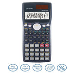 Calculatrice scientifique multifonction OSALO OS-991MS à affichage double ligne 10+2 chiffres, calculatrice solaire à double alimentation, OS-991MS