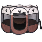 Tente pour chien pliable octogonale en tissu Oxford imperméable, clôture extérieure pour animaux de compagnie, M, Taille : 91 x 91 x 58cm, Taille : M (Jaune), Taille : M (Rouge), Taille : M (Magenta), Taille : M (Bleu), Taille : M (Café)